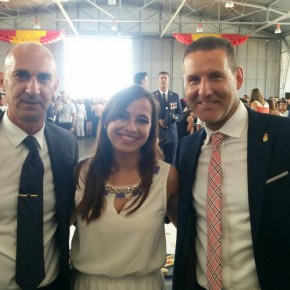 Gemma Villarroel, portavoz de Ciudadanos (C's) en el Ayuntamiento de León ha asistido a la entrega de reales despachos de sargento de la Academia Básica del Aire